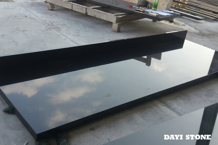 Countertop Granite Shanxi Black Top front and one short edge Laminated edge